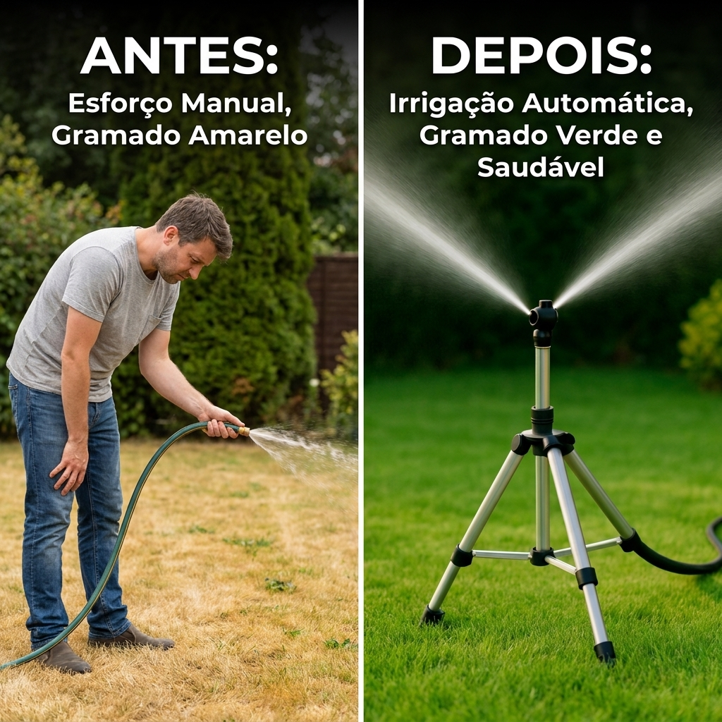 AquaMist Jardim Rotativo Fácil Uso